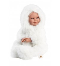 Lelle zīdainis Luka 45 cm (smejas, runā, ar mānekli, mīkstais ķermenis) Spānija LL74505